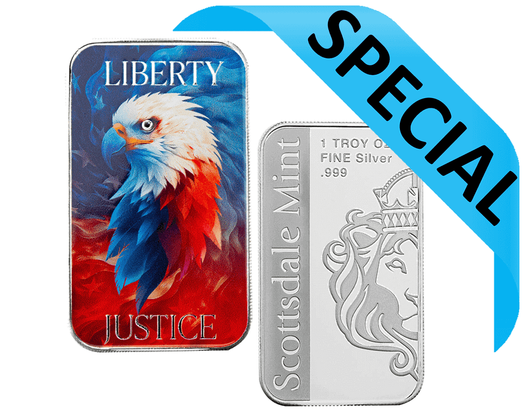Limited 1 oz Pure 999 Silver Mint Eagle Bar