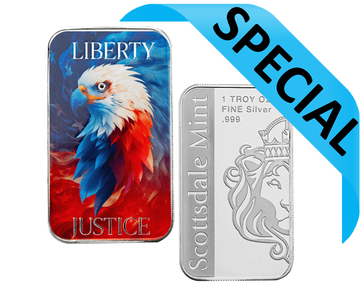 Limited 1 oz Pure 999 Silver Mint Eagle Bar
